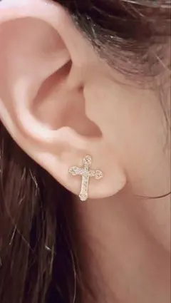 ピアス☆イヤリング☆イヤーカフ☆十字架☆イヤークリップ可愛いカッコいい