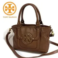 【美品】TORY BURCH アマンダ 2way ハンドバッグ ゴールド金具のサムネイル