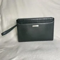 バーバリー BURBERRY サフィアーノ クラッチバッグ グリーン 深緑