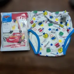 布製トレーニングパンツ1枚とボクサーブリーフ 2枚セット カーズ サイズ100のサムネイル