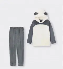 美品 GU ジーユー マシュマロフィールラウンジセット パンダ トップスのみ M