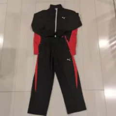 PUMA ジャージセット 黒/赤
