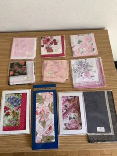 花柄ハンカチセット courrèges KENZO 他　10枚