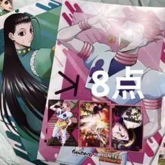 HUNTER×HUNTER 築地銀だこコラボ クリアファイルカードスリーブ計8点のサムネイル