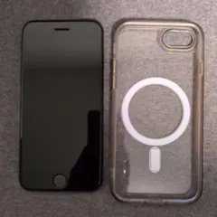 iPhoneSE第3世代Appleミッドナイト黒ブラック本体magsafeケース