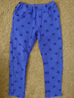 【中古】ムージョンジョン　長パンツ ズボン　星　ストレッチ　120