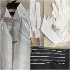 ホワイト フォーマルシャツ 付属品付き 結婚式