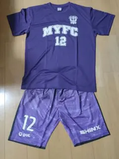 非売品 藤枝MYFC ユニフォーム 上下セット 12番 gol. パープルのサムネイル