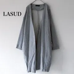 ラシュッド　LASUD スウェット　ノーカラー　コート　グレー　ハーフコートのサムネイル