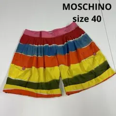 MOSCHINO ショートパンツ　ボーダー　古着　40 マリン　ド派手のサムネイル