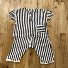 ストライプ 半袖シャツ パンツセット 90センチのサムネイル