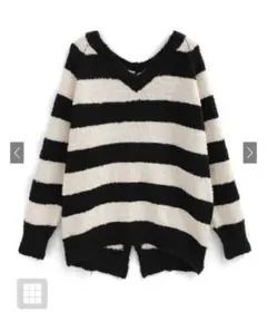 前後2wayボーダーニットカーディガン[an1656]