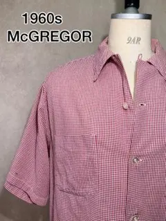 1960s McGREGOR チェック 半袖シャツ 赤 マクレガー ビンテージ