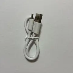 USB-A to Micro USB ケーブル ホワイト約20cm
