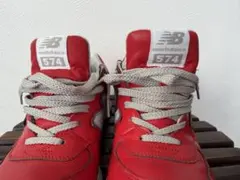 new balance 574 レッド スニーカー