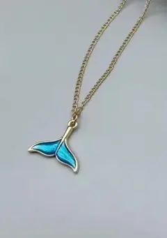 ホエールテール ゴールド ネックレス クジラ ハワイアンジュエリー ハワイアン