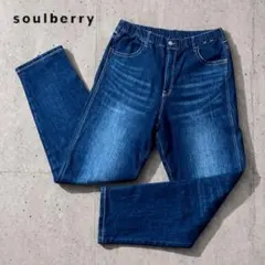Soulberry ワイドデニム ウエストゴム ストレッチ 大きいサイズ 5Lのサムネイル