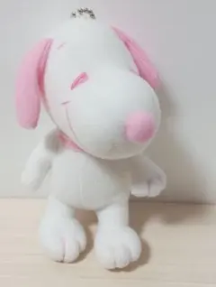 ピンク　スヌーピー 　キーホルダー 　SNOOPY　ぬいぐるみ　かわいい♪