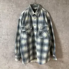90's NEO オンブレチェックシャツ ネルシャツ カートコバーン グランジ