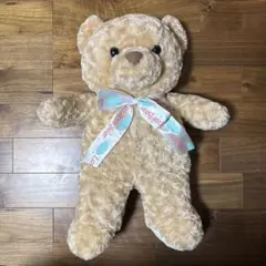 ベージュのクマのぬいぐるみ　Lovely Rose Bear