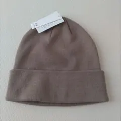 新品未使用　茶色のニット帽