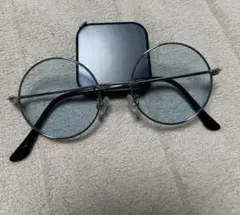 ノーブランド　ユニセックス　ラウンド　色付き　度無　サングラス