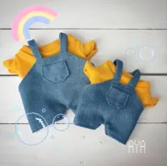 kpopドール 着せ替え　推しドール　ぬい活『デニムサロペット⭐︎』のサムネイル