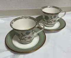 Noritake YOSHINO ノリタケ　ヨシノ　カップ＆ソーサー 2客セット