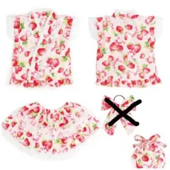 ドレス浴衣  イチゴ柄  120  浴衣ドレス