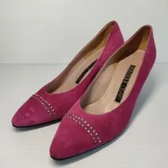 BOUTIQUE OSAKI✨ ビジュー付 スエードパンプス 24cm ピンク