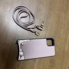 ピンクのフラワーデザインiPhoneケース