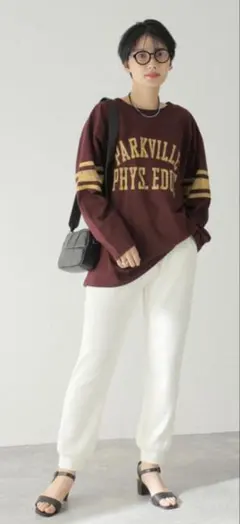 【ジャーナルスタンダード】イージーパンツ　白　フリーサイズ