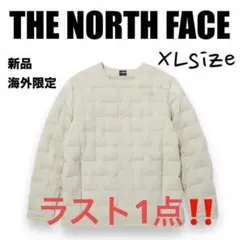 新品⭐️ノースフェイス　チューブダウンカーディガン　ベージュXL 韓国限定