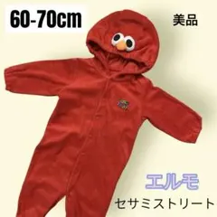 エルモ COMME CA ISM カバーオール 60-70cm 赤 usj