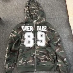 WEGO 迷彩柄 ジップアップパーカー F