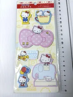 ハローキティ　ふせんメモ　サンリオ　レトロ　付箋　ダイカットメモ　メモ帳　昭和