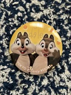 チップとデール 缶バッジ ディズニー
