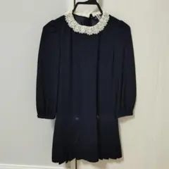 Ralph Lauren ネイビー ドレス 120値下げしまさした