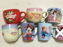 Disney■スーベニア カップ×6■ダッフィー　シェリーメイ　ジェラトーニ