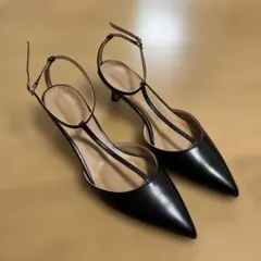 ストラップパンプス ブラック 38 日本製のサムネイル