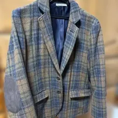 LOUX UNION WORKS チェック　テーラードジャケット エルボーパット