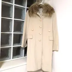 ROPÉ ファー付きロングコート サイズ9