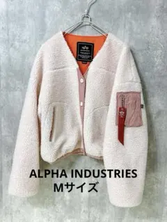ALPHA アルファ ブルゾン Mサイズ ピンク ボアジャケット