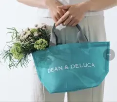 【新品】DEAN & DELUCA メッシュトートバッグ ターコイズ　Sのサムネイル