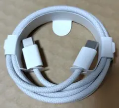Apple純正 ホワイト type-C 編み込みケーブル