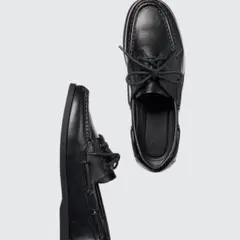 《新品》UNIQLO ユニクロ デッキシューズ ブラック 23.0cm