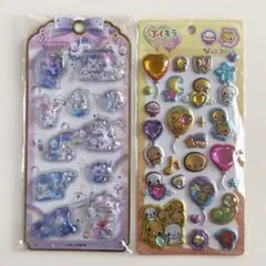 正規品 ウォーターシール ぷくキラ バルーンステッカー なっとうちゃん 2種