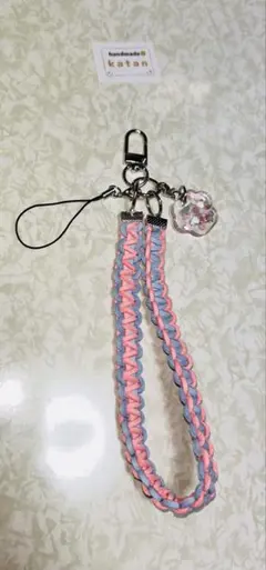 ハンドメイド ハンドストラップ レジン 桜モチーフ　No.82