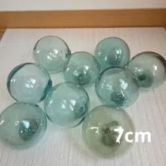 ガラス浮き玉 ガラス玉 ７cmx ９のサムネイル