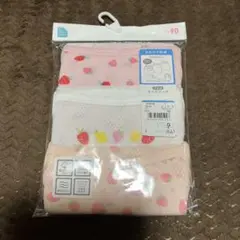 いちご柄キャミソール3枚　　　90cm 西松屋　肌着